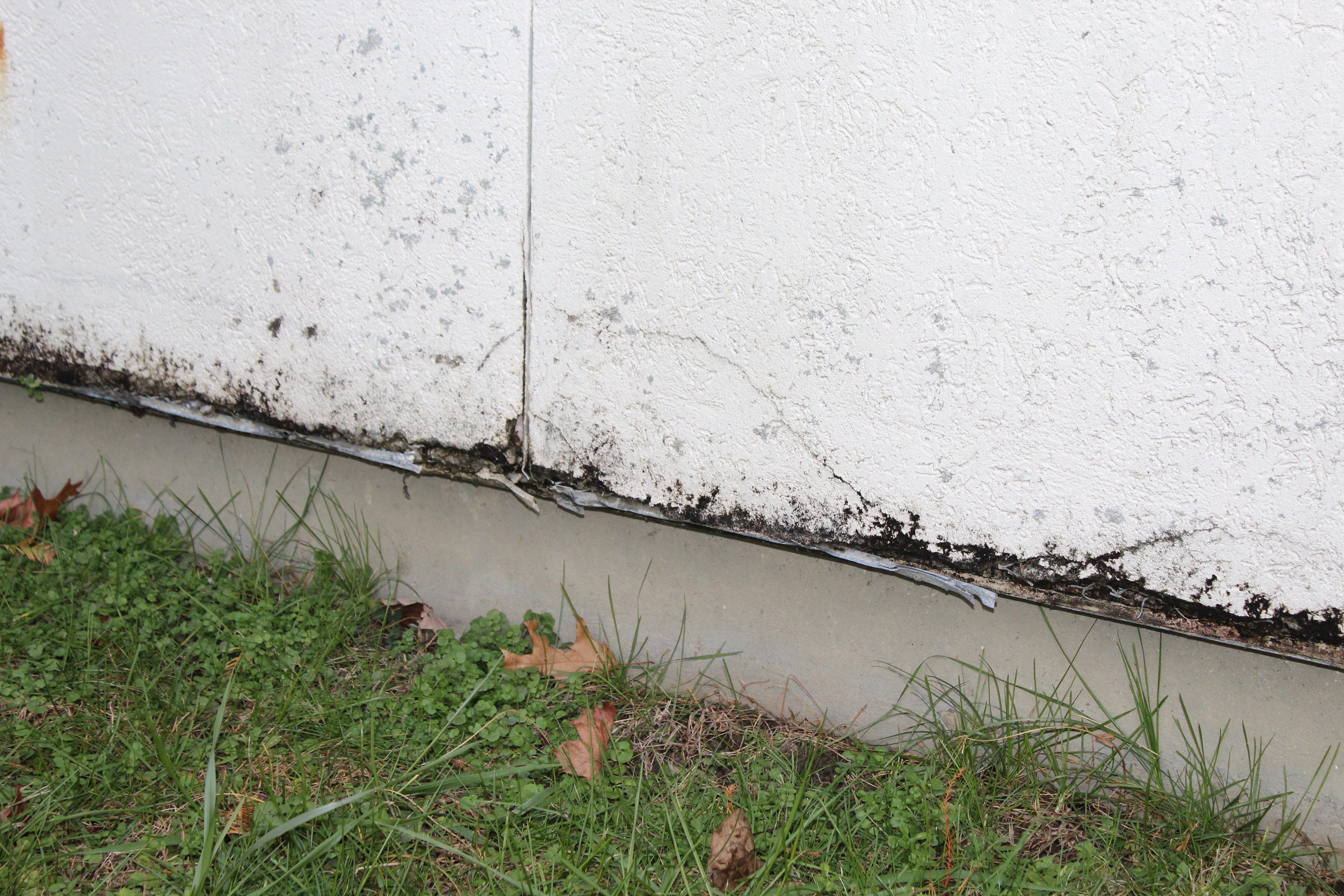 worn stucco at MED